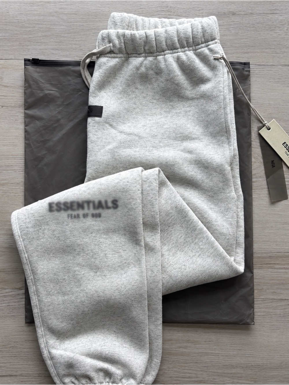 ESSENTIALS Light Gray Men's Fleece Joggers